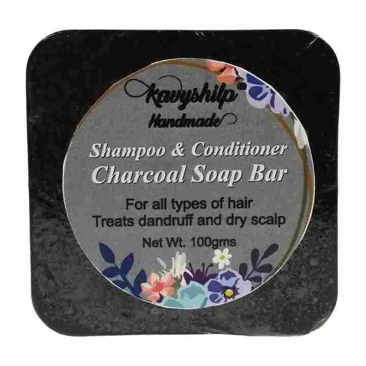 Charcoal-ShampooConditionerSoapBar 100 Gms For Healthy Hair